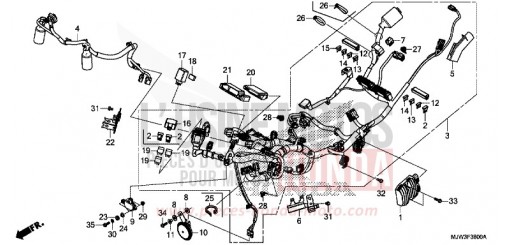 FAISCEAU DES FILS CB500XAH de 2017